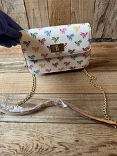 Super Cute Fashion Crossbody / small / /vibrant bees / red trim  NWT