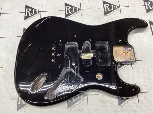 Fender MIM Stratocaster Electric Guitar Body Black Hardtail HSH Delonge