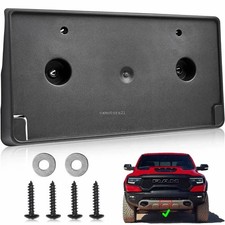 Front License Plate Holder Mount Bracket Wscrews For Dodge Ram 1500 2019-2024