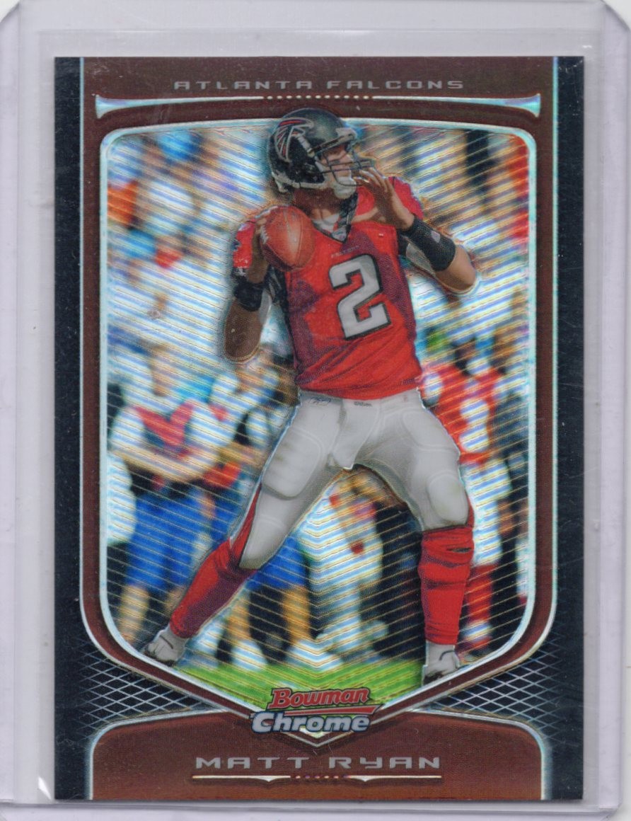 Matt Ryan #9 Football Cards 2009 Bowman Chrome trading card — raw and PSA graded price guide