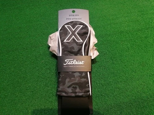 New golf Titleist leather cotton headcover limited black camo edition