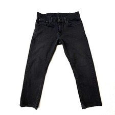 Levi  s 511 Jeans 33 x 30 Low Rise Stretch Skinny Fit Tapered Pants Black WPL 423