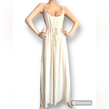 Urban Outfitters Open Back Dress Metallic Size M Out From Under NWT