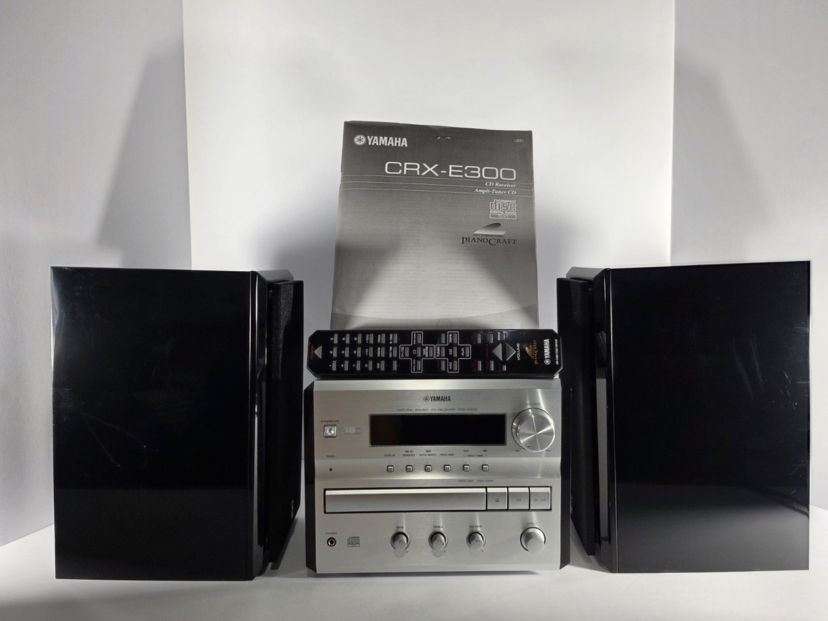 Yamaha CRX-E300 PianoCraft Stereo System CD Receiver + Speakers