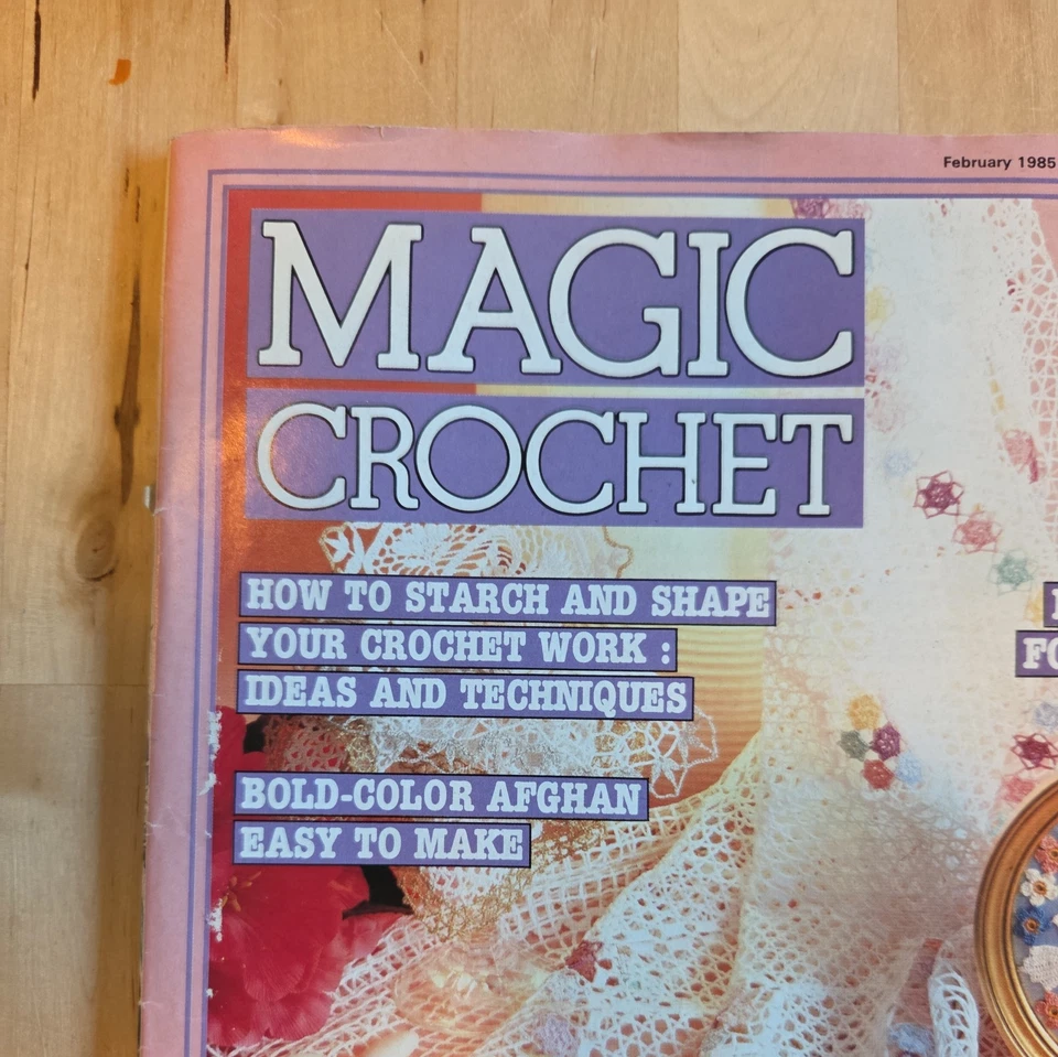 Magic Crochet # 34 Patterns Magazine Doilies Christening Gown Tablecloths - Image 2 of 4