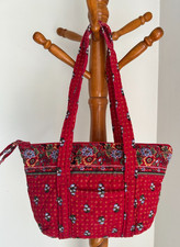VERA BRADLEY PETITE PADDY HANDBAG PROVINCIAL RED RETIRED RARE GOOD