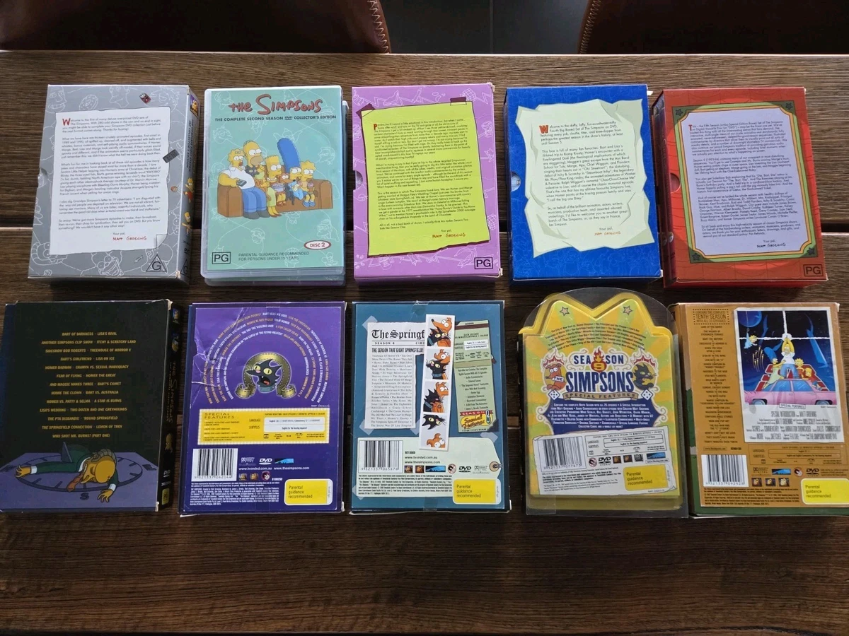The Simpsons Seasons 1-10 DVD Box Sets Complete Collection Region 4