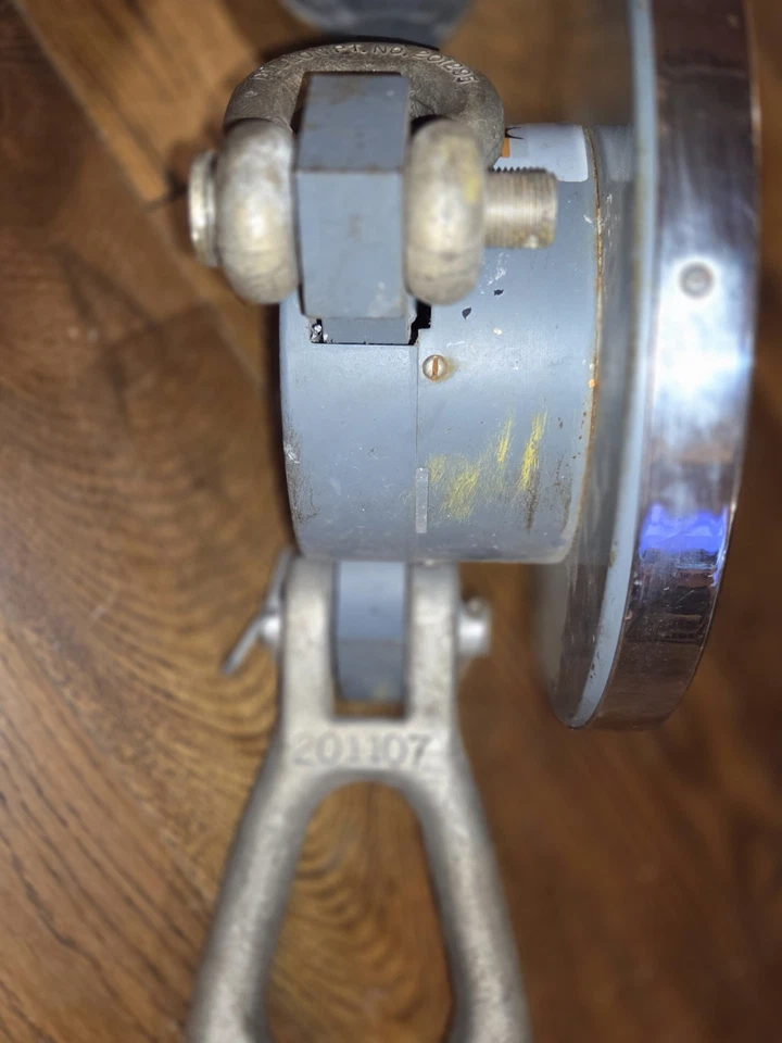 Grúa dinamómetro Dillon 5000 lb escala alimentación semilla hierro concreto Foto 4 de 4