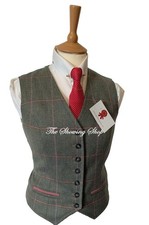 DAMEN BREDON HILL GRÜN & ROSA TWEED WESTE GR...