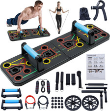 Push-Up Board, Home Gym, Portable Fitness Equipment, Pilates Bar, and 20 Fitness