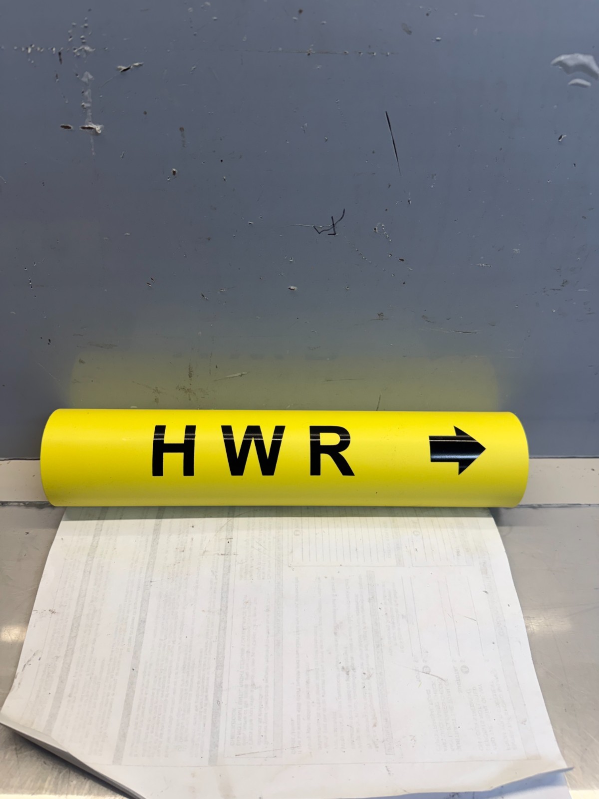 HWR PIPE MARKERS, WRAP AROUND UP TO 5-7/8" (LOT OF 10) NEW FREE SHIPPING