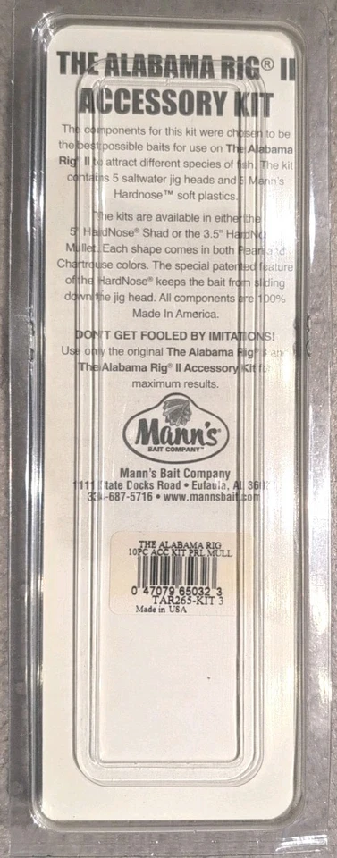 5 cabezales de plantilla de agua salada con nariz dura, amarillo, Manns Bait Company, The Alabama Rig II Foto 2 de 2