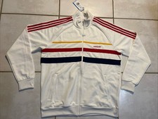 ADIDAS The First TT Track Top White Red 3-stripe Jacket IW3233 Full Zip Men's XL