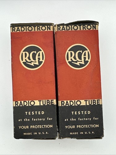 Pair of NOS RCA 6F6G Vacuum Tubes – Estate Find – Matched Radio Audio - Picture 4 of 6