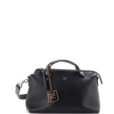 Fendi By The Way Satchel Leather with Zucca Embossed Detail Small