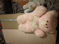 VINTAGE  80s Care Bear +T.M,TOYS MELODY BEARS +  large plush no music box 