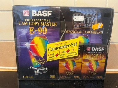 BASF Professional Camcorder-Set VHS-C E-90 + PHG45 HiFi OVP Rarität