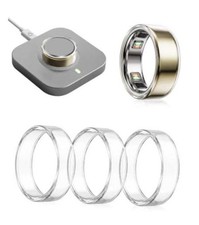4 Pack Clear Ring Cover for Oura Ring 5, 0.3mm Ultra-Thin TPU Size 8 4 Clear
