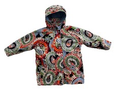 Hanna Andersson Winter Jacket Girls Size 110/5 Paisley Print Hooded