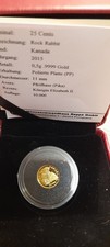 KANADA: 25 Cents 2015  ROCK RABBIT PP, 0,5 GR FEINGOLD !!