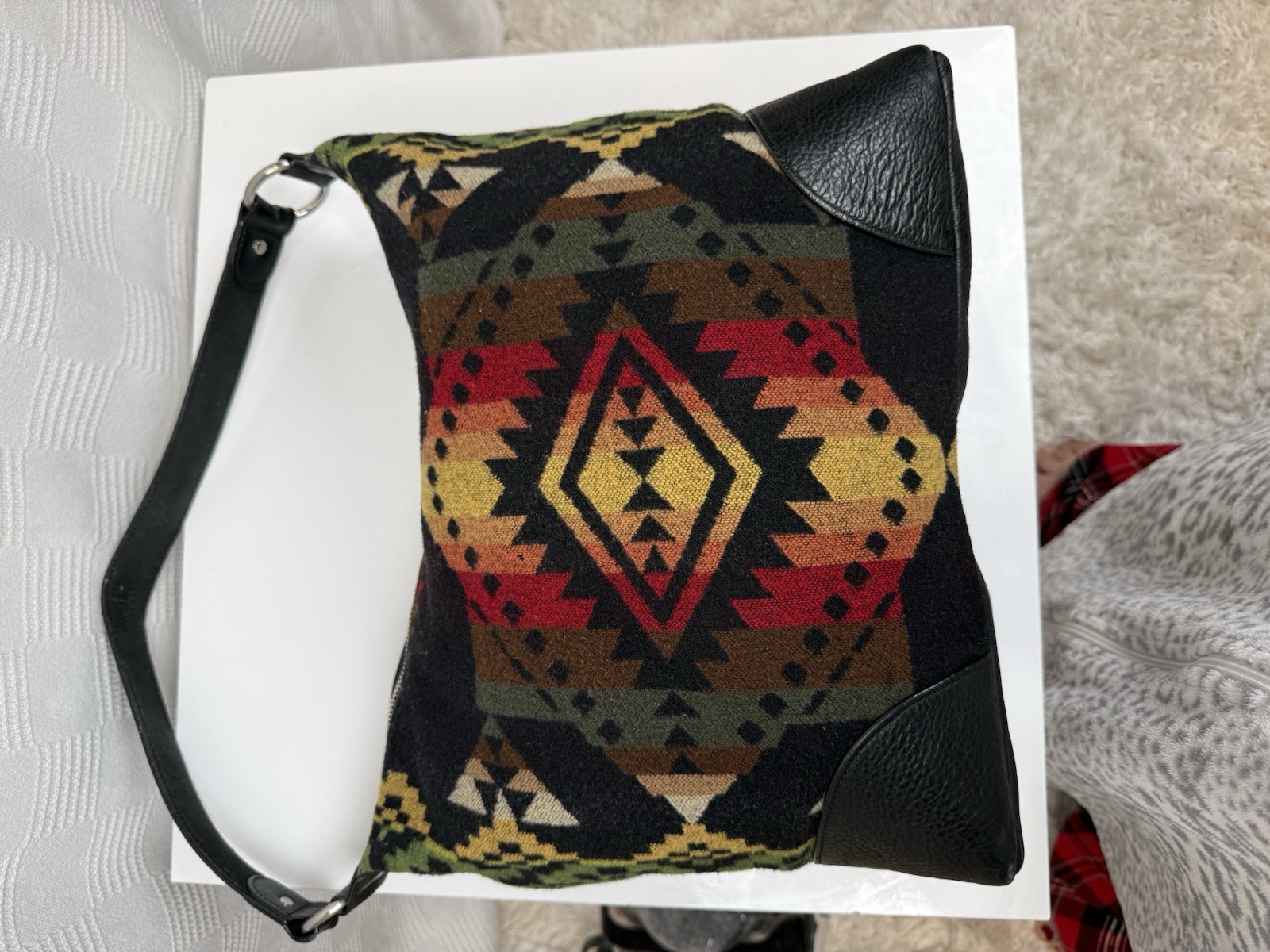 Pendleton Hobo Bag Native American Southwest Wool… - image 5