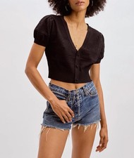 For Love  Lemons Neve Crop Cardigan Size M