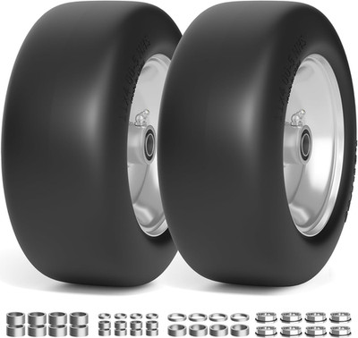 11X4.00-5 Lawn Mower Tires Flat Free, Zero Turn Mower Front Tires, 11X4-5 Solid 
