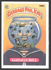 Topps 1987 Topps Garbage Pail Kids Series 9 Barnacle Bill #349b