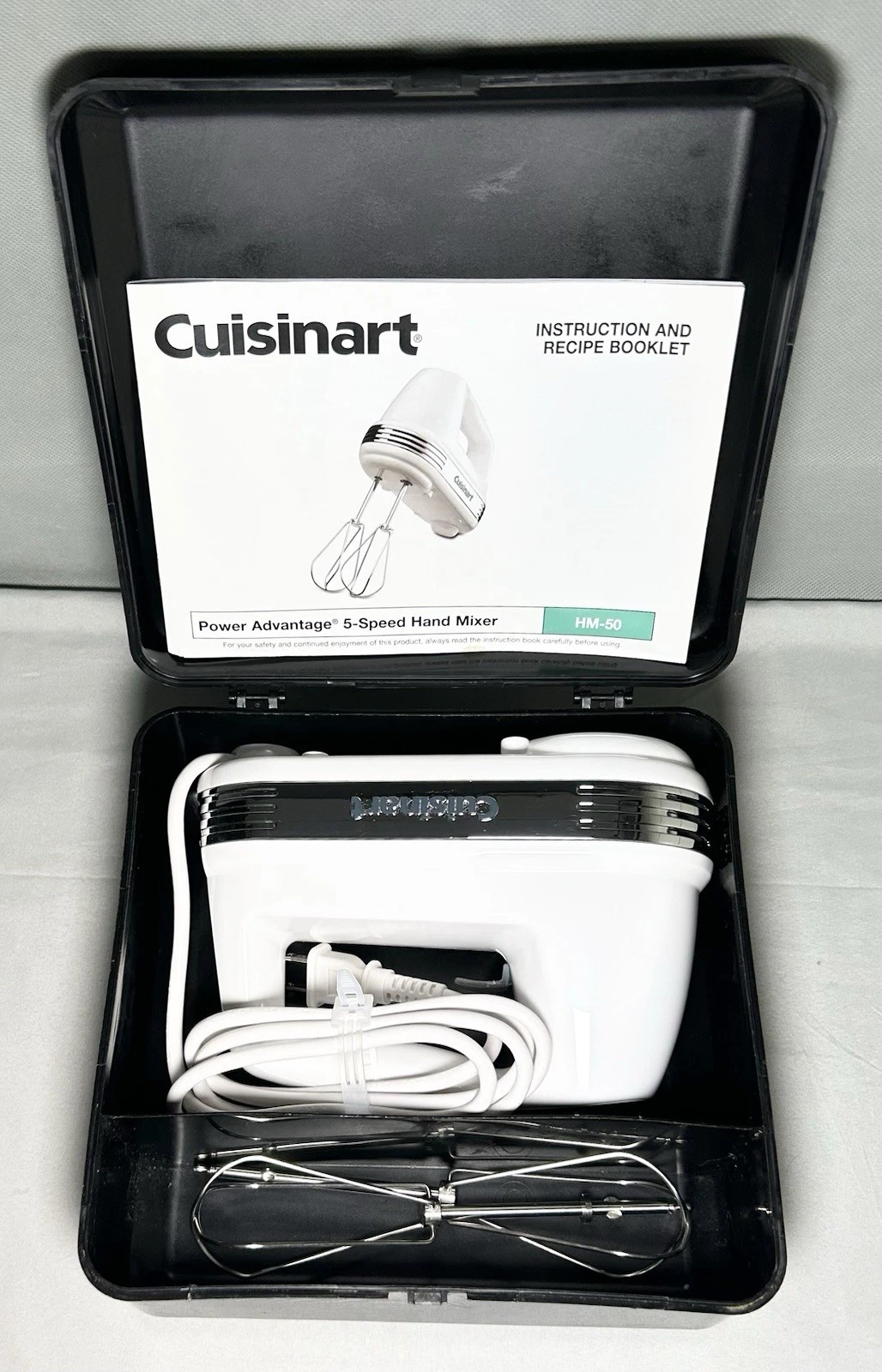 Cuisinart Power Advantage 5-Speed Hand Mixer HM-50 White Kitchen Baking Tool
Opens in a new window o
