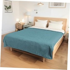 Electric Heated Blanket Queen Size 84"x90" - 84x90inches-Queen C-lake Green