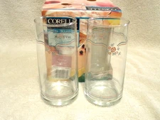 4 Corelle English Breakfast 16 Oz Cooler Glasses Tumblers New in Box