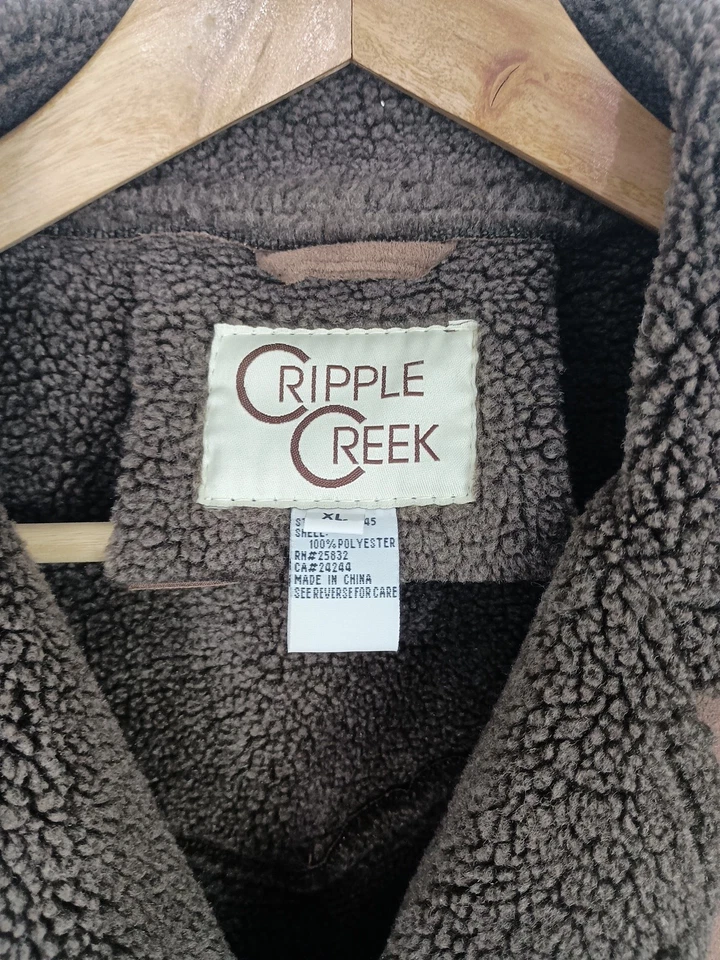 Cripple Creek Sherpa Lined Coat, Size XL Outdoor Lodgecore Western - Image 2 of 4