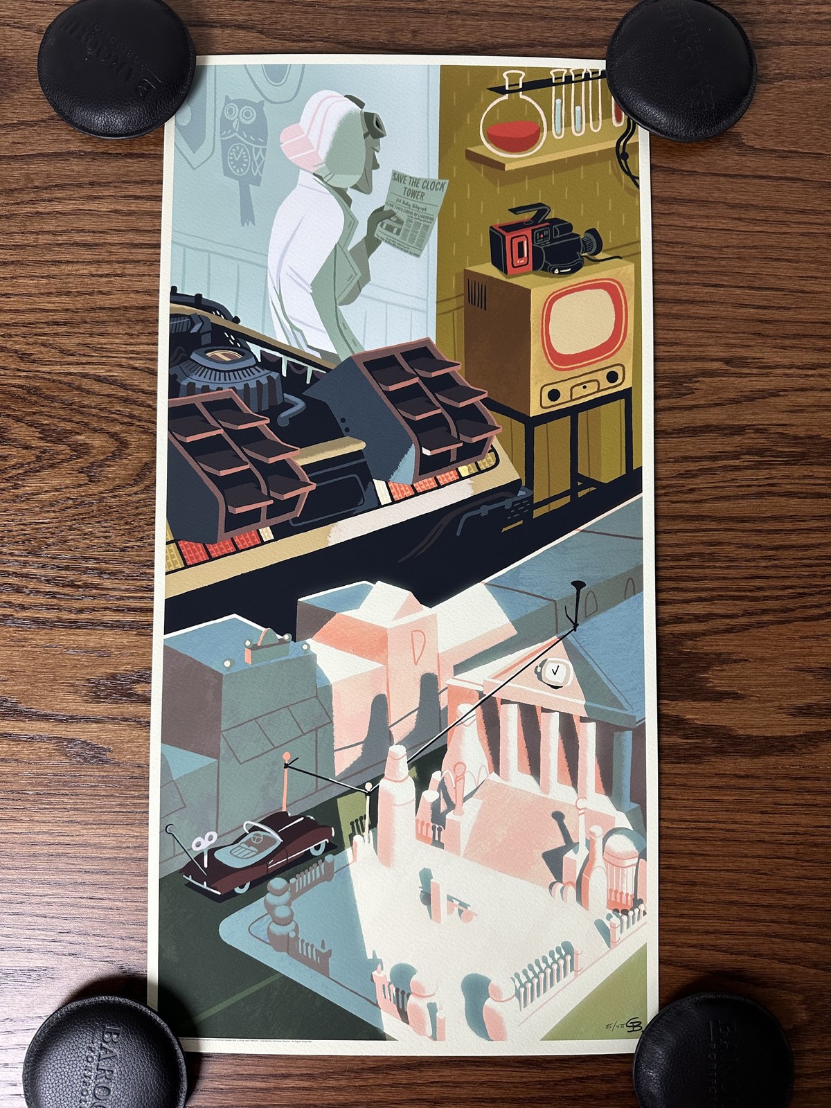 Back to the Future Mondo 12x24 Glen Brogan Limited Edition Poster Art Print 