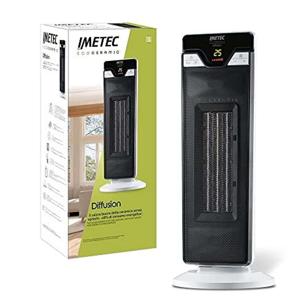 Imetec Eco Ceramic diffusion, Stufetta elettrica, Termoventilatore, Corpo oscill