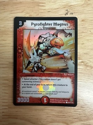 Duel Masters TCG Pyrofighter Magnus DM06 85/110 English Super Rare NM