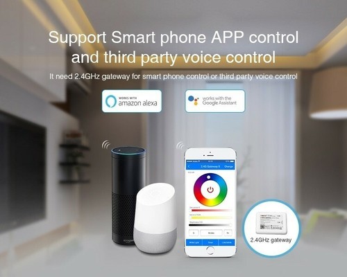 Neu Mi-Boxer FUT037/38 Smart RGB/RGBW LED Streifen 12 V ~ 24 V 12 ARemote App Sprachausgabe - Bild 11 von 19