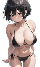 Mikasa Attack on Titan Waifu Weatherproof Anime Sticker 6" Car Decal