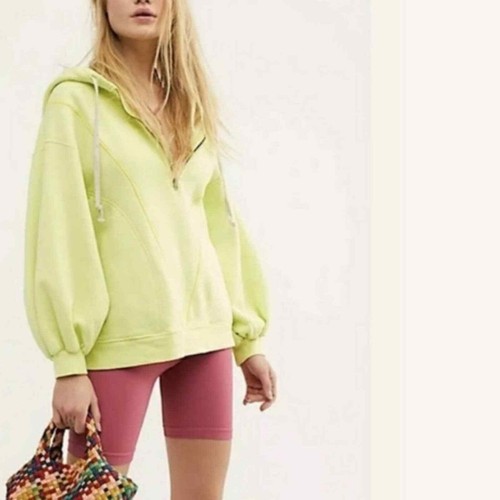 Yellow Pullover Oversized Sweatshirt Sz 