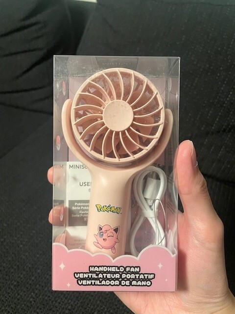 Pokemon Jigglypuff ventilador recargable de mano
