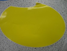 NOS Dyno BMX number plate X Ray plate sticker YELLOW