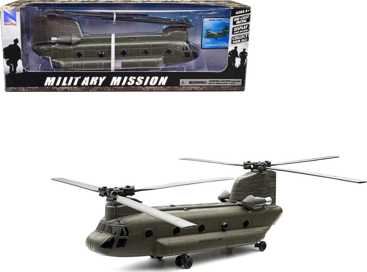 Boeing CH-47 Chinook Aircraft US Army Olive Drab Military Mission