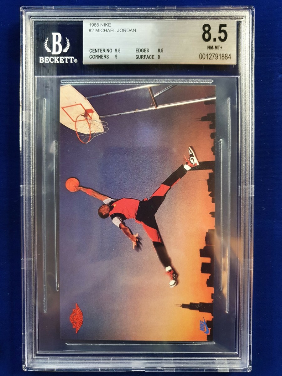 🌟BGS 8.5 NM/MT+ 1985 Nike Promo Michael AIR Jordan JUMPMAN LOGO