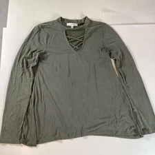 Active USA Womens Long Sleeve Pullover T Shirt Size Small Comfort Stretch Top