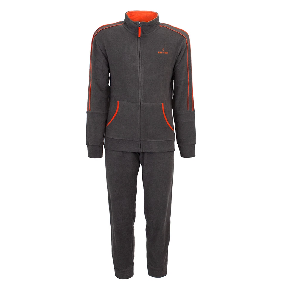 Pigiama Tuta uomo aperto con zip Navigare in Pile 141731 - fino alla tg 60 AB27 - Immagine 2 di 3