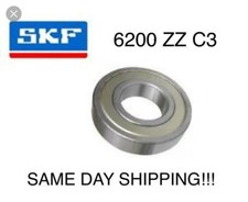 SKF 6200 ZZ DEEP GROOVE BALL BEARING METAL SHIELDED 10x30x9 mm