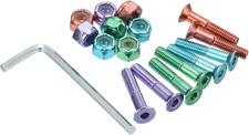 PATIKIL Skateboard Hardware Kit, 1" Mounting Screws Hex Head Bolts Nuts Set with