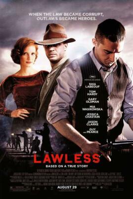 LAWLESS  Movie POSTER 27 x 40 Shia LaBeouf, Tom Hardy, Guy Pearce , H