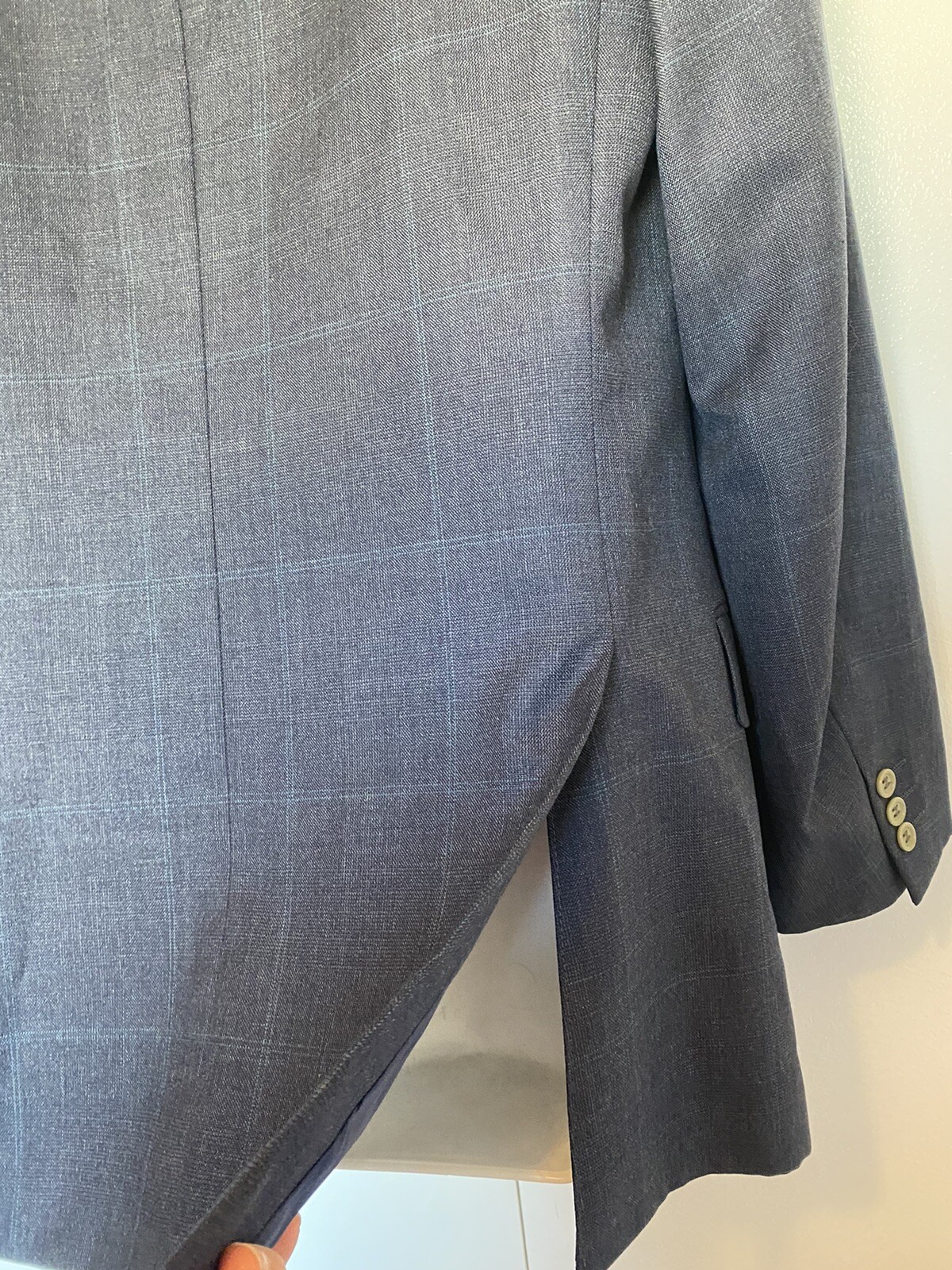 Harrods Vintage Blazer Jacket Mens Size S Grey 100% HARRODS Suit By ...