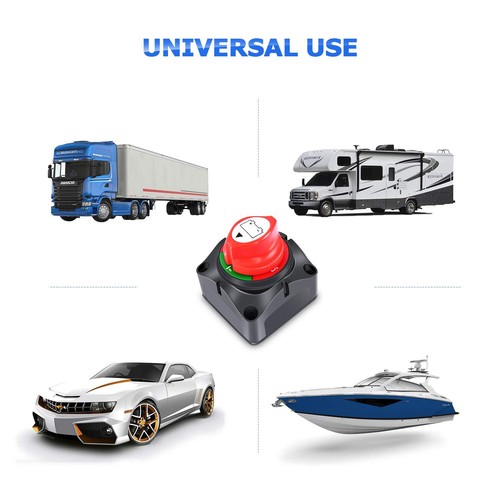 Battery Switch Isolator Cut Off Kill for Knob Marine Boat Camper Truck 12V 600 A - Picture 17 of 17