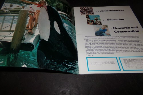 Vintage Sea World Magazine Shamu Life in the Sea Idenfier Life in the Sea 1986 - Picture 12 of 12